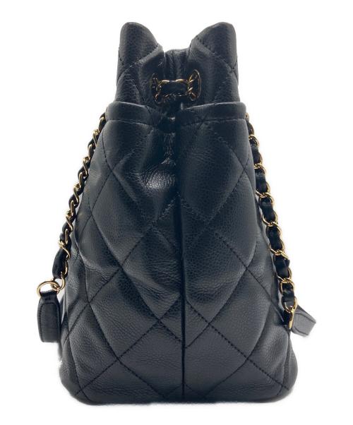CHANEL（シャネル）CHANEL (シャネル) ココマークチェーンショルダーバッグ ブラックの古着・服飾アイテム