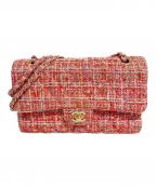 CHANELシャネル）の古着「ツイードチェーンショルダーバッグ」｜ピンク