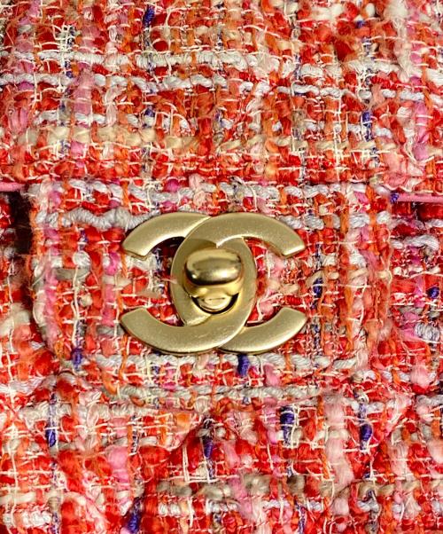 CHANEL（シャネル）CHANEL (シャネル) ツイードチェーンショルダーバッグ ピンクの古着・服飾アイテム