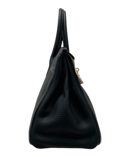 HERMES（エルメス）HERMES (エルメス) バーキン30/ハンドバッグ/ゴールド金具/トリヨンクレマンス/□M刻印/2009年頃 ブラック×ゴールド金具 サイズ:30の古着・服飾アイテム