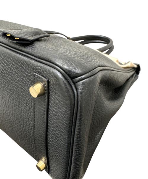 HERMES（エルメス）HERMES (エルメス) バーキン30/ハンドバッグ/ゴールド金具/トリヨンクレマンス/□M刻印/2009年頃 ブラック×ゴールド金具 サイズ:30の古着・服飾アイテム