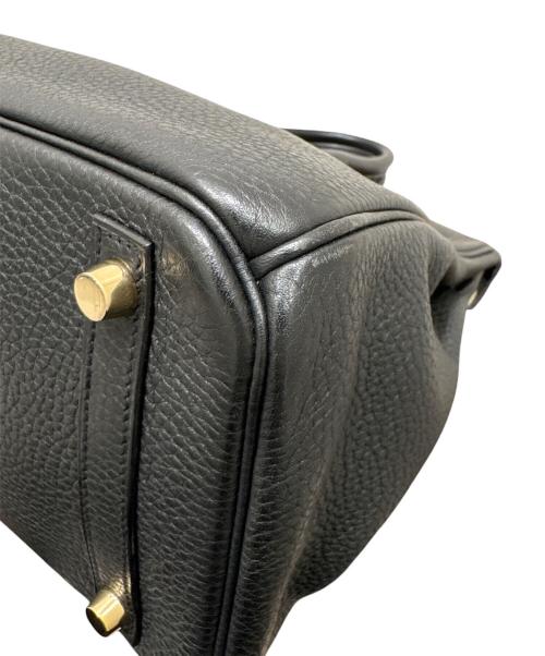 HERMES（エルメス）HERMES (エルメス) バーキン30/ハンドバッグ/ゴールド金具/トリヨンクレマンス/□M刻印/2009年頃 ブラック×ゴールド金具 サイズ:30の古着・服飾アイテム