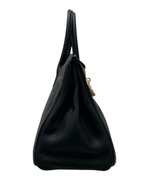 HERMES（エルメス）HERMES (エルメス) バーキン30/ハンドバッグ/ゴールド金具/トリヨンクレマンス/□M刻印/2009年頃 ブラック×ゴールド金具 サイズ:30の古着・服飾アイテム
