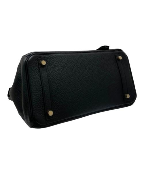 HERMES（エルメス）HERMES (エルメス) バーキン30/ハンドバッグ/ゴールド金具/トリヨンクレマンス/□M刻印/2009年頃 ブラック×ゴールド金具 サイズ:30の古着・服飾アイテム