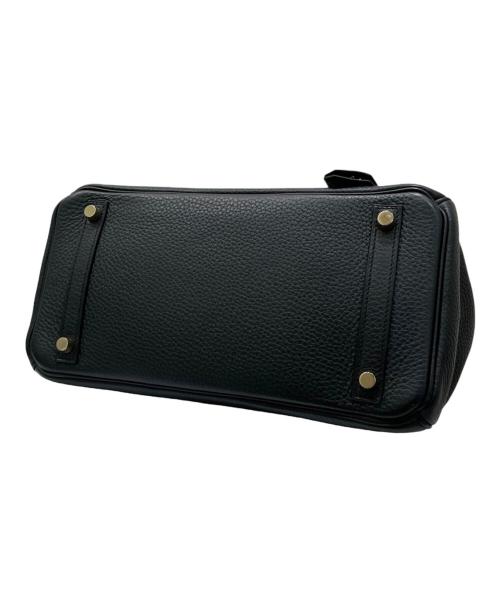 HERMES（エルメス）HERMES (エルメス) バーキン30/ハンドバッグ/ゴールド金具/トリヨンクレマンス/□M刻印/2009年頃 ブラック×ゴールド金具 サイズ:30の古着・服飾アイテム
