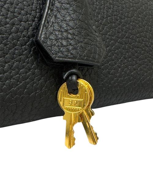HERMES（エルメス）HERMES (エルメス) バーキン30/ハンドバッグ/ゴールド金具/トリヨンクレマンス/□M刻印/2009年頃 ブラック×ゴールド金具 サイズ:30の古着・服飾アイテム