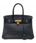 HERMES（エルメス）の古着「バーキン30/ハンドバッグ/ゴールド金具/トリヨンクレマンス/□M刻印/2009年頃」｜ブラック×ゴールド金具