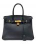 HERMES（エルメス）の古着「バーキン30/ハンドバッグ/ゴールド金具/トリヨンクレマンス/□M刻印/2009年頃」｜ブラック×ゴールド金具