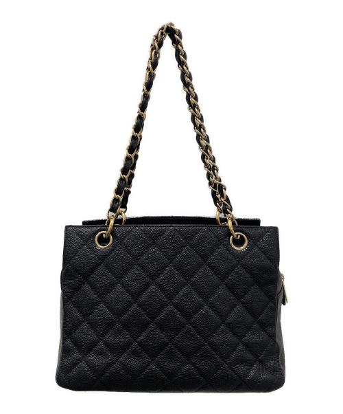 CHANEL（シャネル）CHANEL (シャネル) チェーントートバッグ ブラックの古着・服飾アイテム