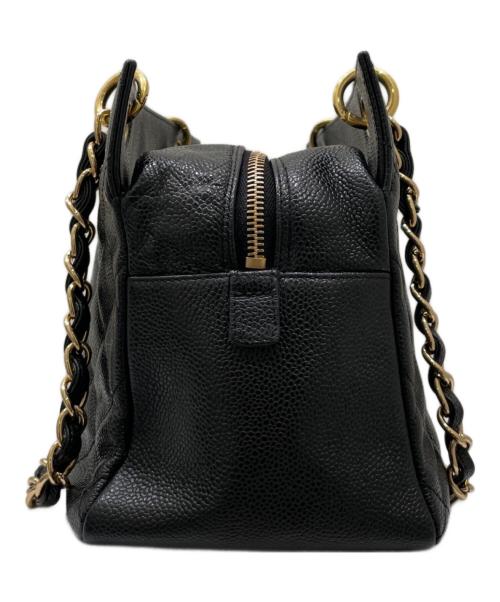 CHANEL（シャネル）CHANEL (シャネル) チェーントートバッグ ブラックの古着・服飾アイテム