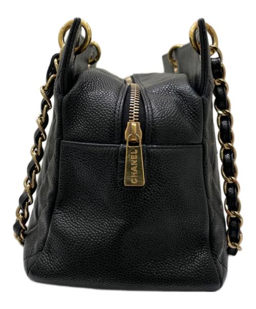 CHANEL（シャネル）CHANEL (シャネル) チェーントートバッグ ブラックの古着・服飾アイテム