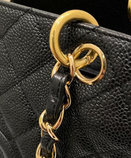 CHANEL（シャネル）CHANEL (シャネル) チェーントートバッグ ブラックの古着・服飾アイテム