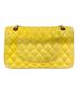 CHANEL (シャネル) Wフラップチェーンショルダーバッグ イエロー×ゴールド：600000円
