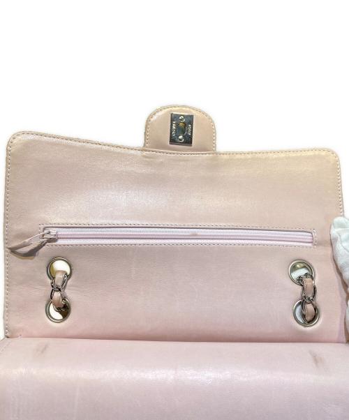 CHANEL（シャネル）CHANEL (シャネル) Wフラップチェーンツイードバッグ ピンク サイズ:25の古着・服飾アイテム