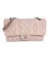 CHANEL（シャネル）の古着「Wフラップチェーンツイードバッグ」｜ピンク