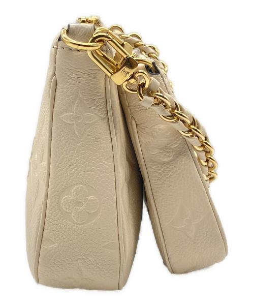 LOUIS VUITTON（ルイ ヴィトン）LOUIS VUITTON (ルイ ヴィトン) ミュルティ･ポシェット･アクセソワール/ショルダーバッグ クレームの古着・服飾アイテム