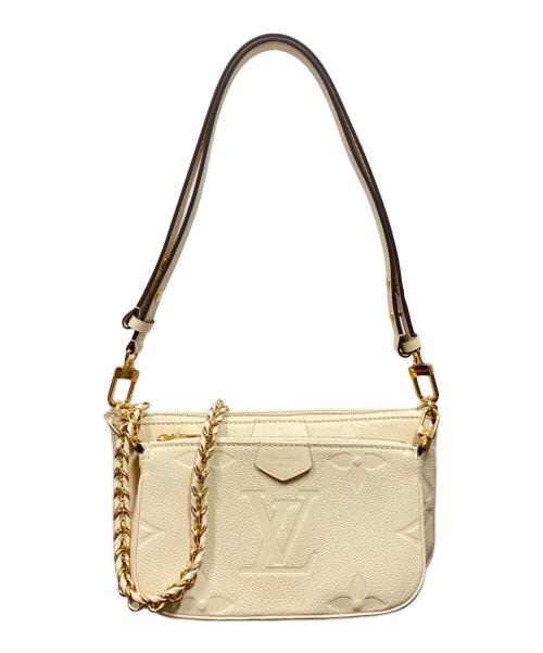 LOUIS VUITTON（ルイ ヴィトン）LOUIS VUITTON (ルイ ヴィトン) ミュルティ･ポシェット･アクセソワール/ショルダーバッグ クレームの古着・服飾アイテム