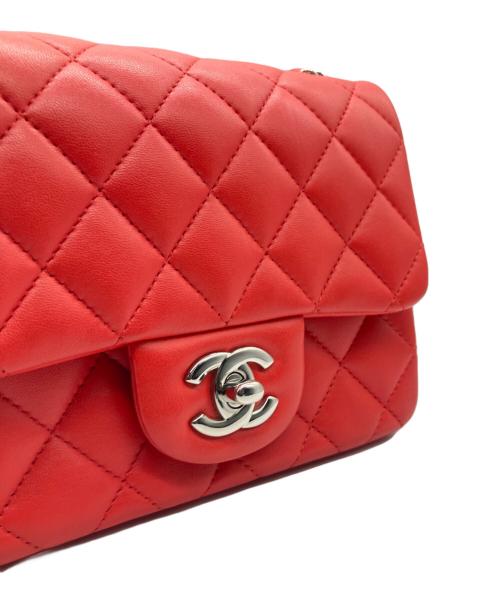 CHANEL（シャネル）CHANEL (シャネル) ミニマトラッセ チェーンショルダーバッグ レッド サイズ:17.0cm/ミニ/miniの古着・服飾アイテム