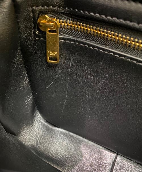 CELINE（セリーヌ）CELINE (セリーヌ) ティーントリオンフバッグ ホワイト×ブラックの古着・服飾アイテム