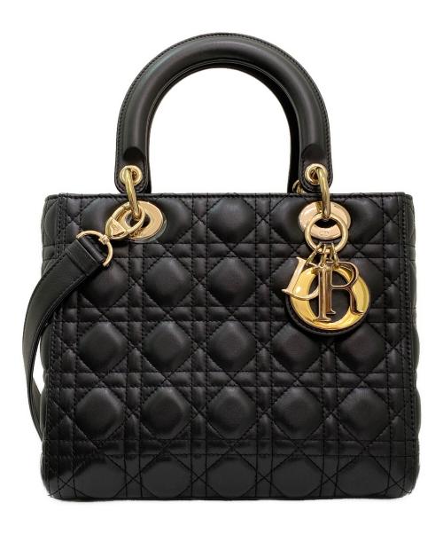 Christian Dior（クリスチャン ディオール）Christian Dior (クリスチャン ディオール) レディディオール ミディアム ブラック サイズ:ミディアムの古着・服飾アイテム