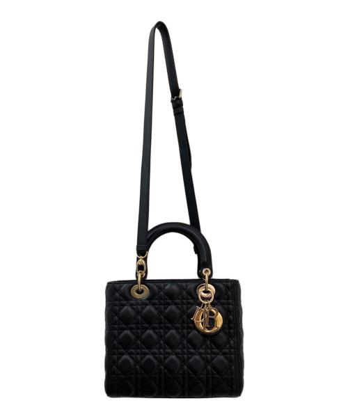 Christian Dior（クリスチャン ディオール）Christian Dior (クリスチャン ディオール) レディディオール ミディアム ブラック サイズ:ミディアムの古着・服飾アイテム