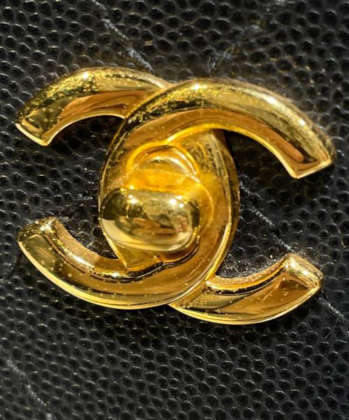 CHANEL（シャネル）CHANEL (シャネル) キャビアスキン トートバッグ ブラックの古着・服飾アイテム