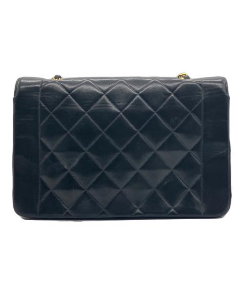 CHANEL（シャネル）CHANEL (シャネル) ダイアナ/Wフラップチェーンショルダーバッグ ブラックの古着・服飾アイテム