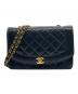 CHANEL（シャネル）の古着「ダイアナ/Wフラップチェーンショルダーバッグ」｜ブラック