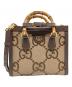 GUCCI（グッチ）の古着「ダイアナ ジャンボGG ミディアム トートバッグ」｜ブラウン