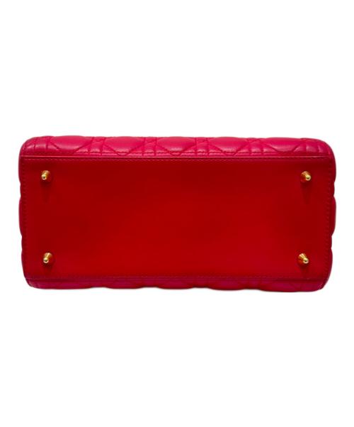 Christian Dior（クリスチャン ディオール）Christian Dior (クリスチャン ディオール) レディディオール ショッキングピンク×ゴールド金具 サイズ:ミディアムの古着・服飾アイテム