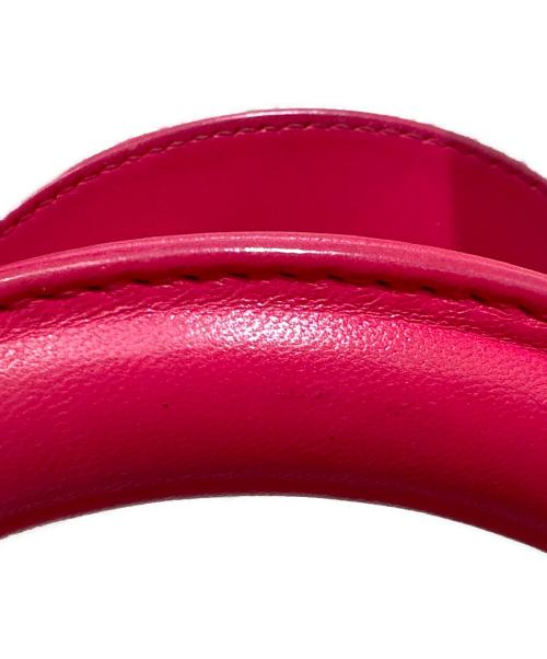 Christian Dior（クリスチャン ディオール）Christian Dior (クリスチャン ディオール) レディディオール ショッキングピンク×ゴールド金具 サイズ:ミディアムの古着・服飾アイテム