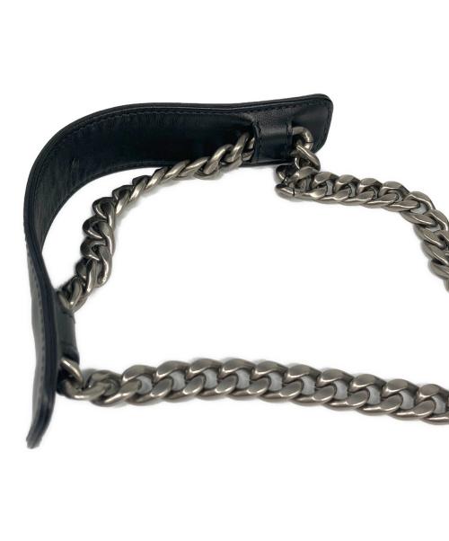 PRADA（プラダ）PRADA (プラダ) ダイアグラムチェーンショルダーバッグ ブラックの古着・服飾アイテム