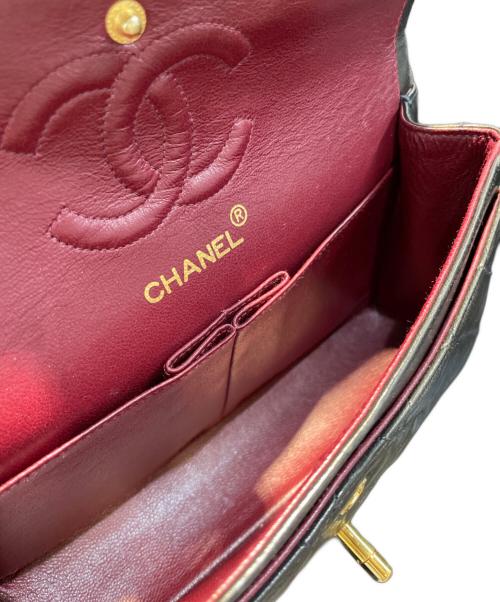 CHANEL（シャネル）CHANEL (シャネル) Wフラップチェーンショルダーバッグ ブラック サイズ:23の古着・服飾アイテム