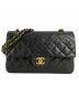 CHANEL（シャネル）の古着「Wフラップチェーンショルダーバッグ」｜ブラック