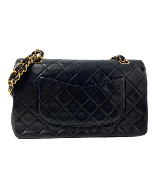 CHANEL（シャネル）CHANEL (シャネル) マトラッセ 25 Wフラップチェーンショルダーバッグ ブラック サイズ:25の古着・服飾アイテム