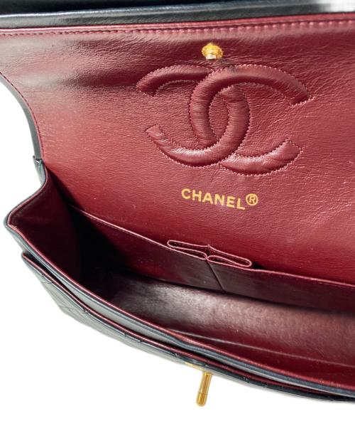 CHANEL（シャネル）CHANEL (シャネル) マトラッセ 25 Wフラップチェーンショルダーバッグ ブラック サイズ:25の古着・服飾アイテム