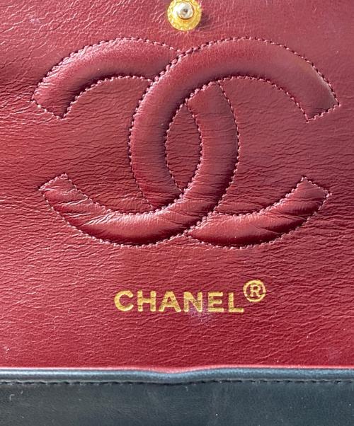 CHANEL（シャネル）CHANEL (シャネル) マトラッセ 25 Wフラップチェーンショルダーバッグ ブラック サイズ:25の古着・服飾アイテム