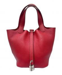 HERMES（エルメス）の古着「ピコタンロックPM」｜ルージュガランス×シルバー金具