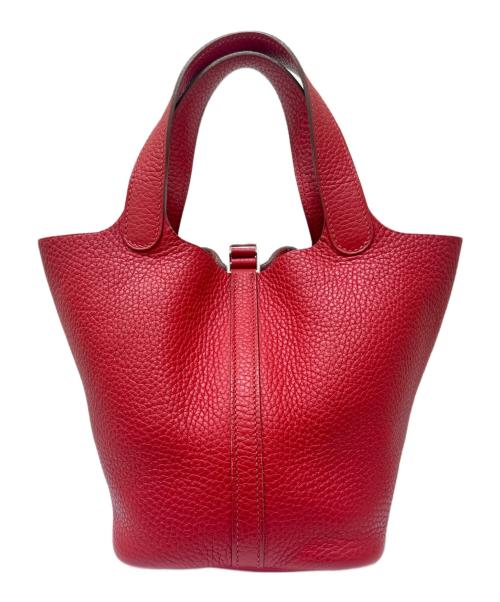 HERMES（エルメス）HERMES (エルメス) ピコタンロックPM ルージュガランス×シルバー金具 サイズ:PMの古着・服飾アイテム