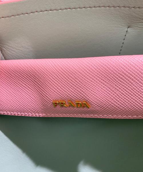 PRADA（プラダ）PRADA (プラダ) ドゥーブレハンドバッグ ピンクの古着・服飾アイテム