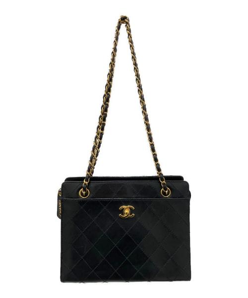 CHANEL（シャネル）CHANEL (シャネル) チェーンショルダーバッグ ブラックの古着・服飾アイテム