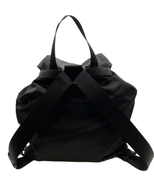 PRADA（プラダ）PRADA (プラダ) 三角プレートナイロンショルダーバッグ/リュック ブラックの古着・服飾アイテム