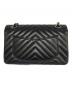 CHANEL (シャネル) WフラップVステッチチェーンショルダーバッグ ブラック サイズ:23：850000円