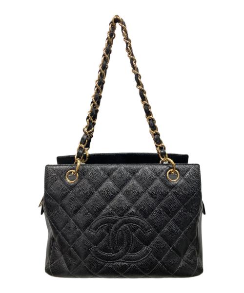 CHANEL（シャネル）CHANEL (シャネル) PTTトートバッグ G金具 ブラックの古着・服飾アイテム