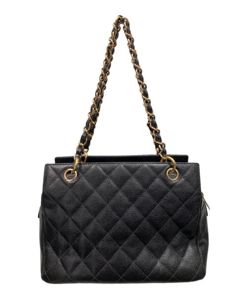 CHANEL（シャネル）CHANEL (シャネル) PTTトートバッグ G金具 ブラックの古着・服飾アイテム