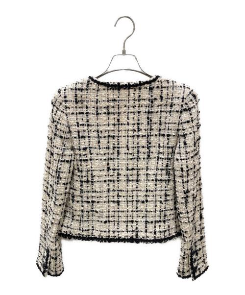 CHANEL（シャネル）CHANEL (シャネル) ツイードセットアップ ホワイト×ブラック サイズ:36の古着・服飾アイテム