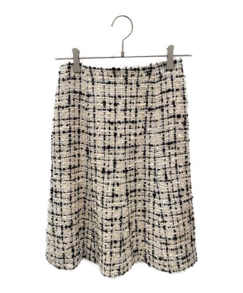 CHANEL（シャネル）CHANEL (シャネル) ツイードセットアップ ホワイト×ブラック サイズ:36の古着・服飾アイテム