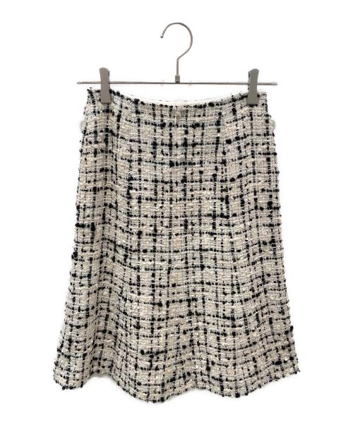 CHANEL（シャネル）CHANEL (シャネル) ツイードセットアップ ホワイト×ブラック サイズ:36の古着・服飾アイテム