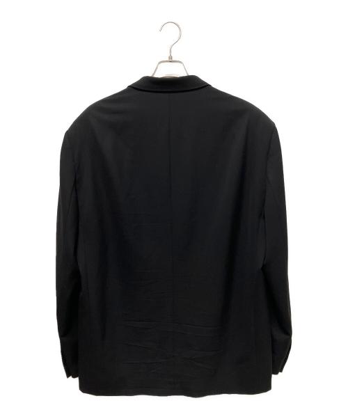BALENCIAGA（バレンシアガ）BALENCIAGA (バレンシアガ) ロゴパッチオーバーサイズテーラードジャケット ブラック サイズ:46の古着・服飾アイテム