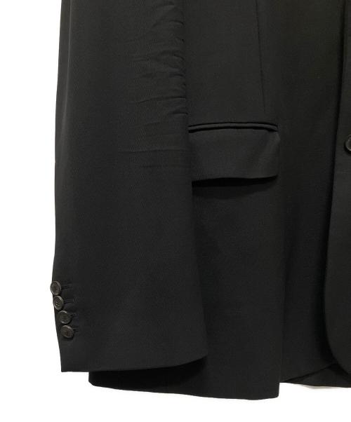 BALENCIAGA（バレンシアガ）BALENCIAGA (バレンシアガ) ロゴパッチオーバーサイズテーラードジャケット ブラック サイズ:46の古着・服飾アイテム